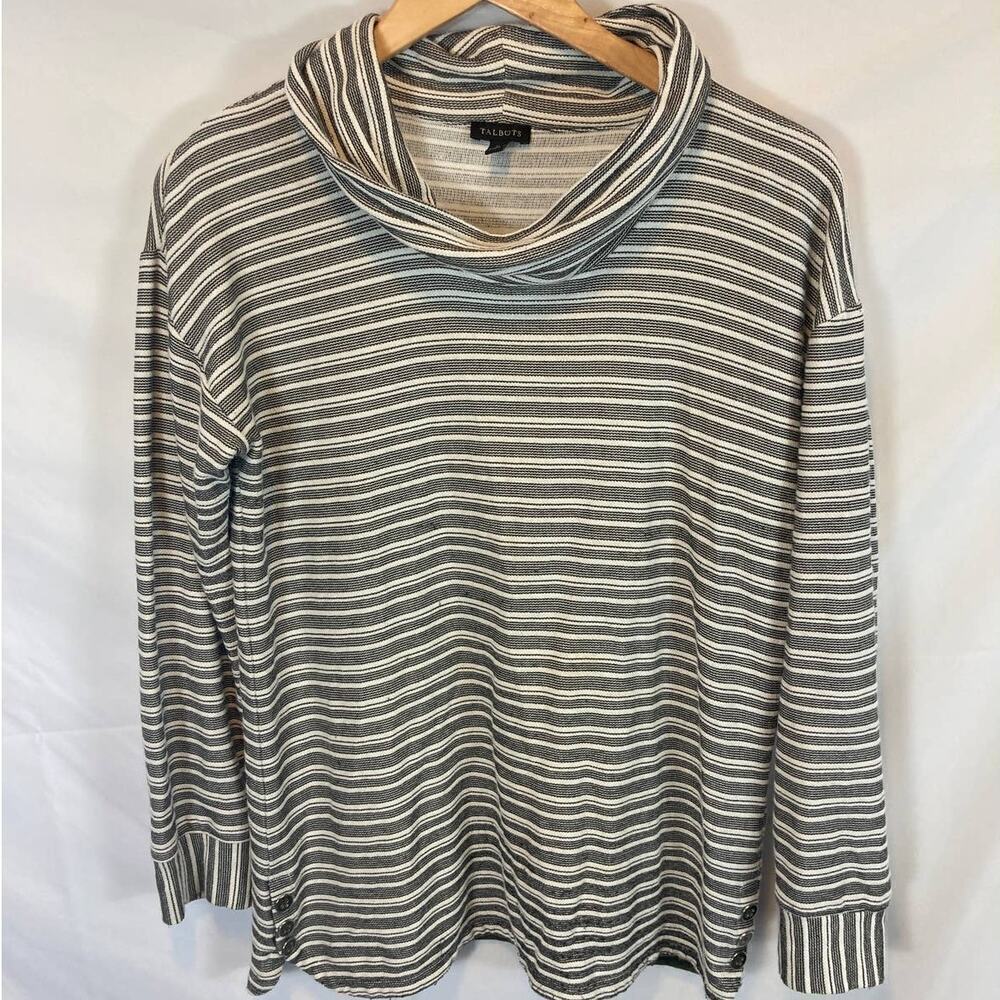 Talbots Cowl Neck Textured Knit Sweater Size Small